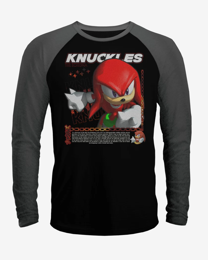 Polera Raglan Knuckles the Echidna