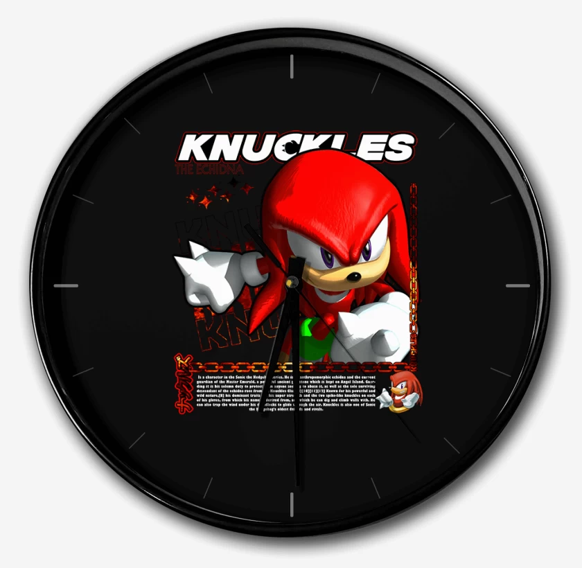 Reloj Negro de Knuckles the Echidna