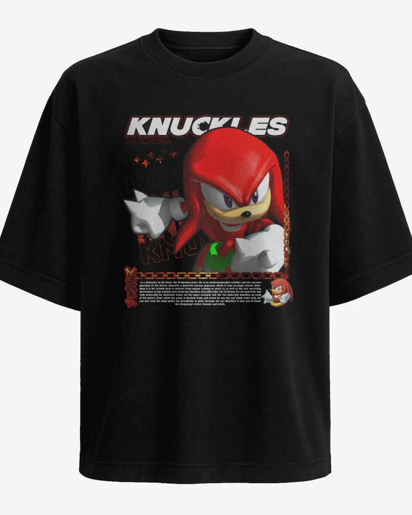 Polera Oversize Knuckles the Echidna