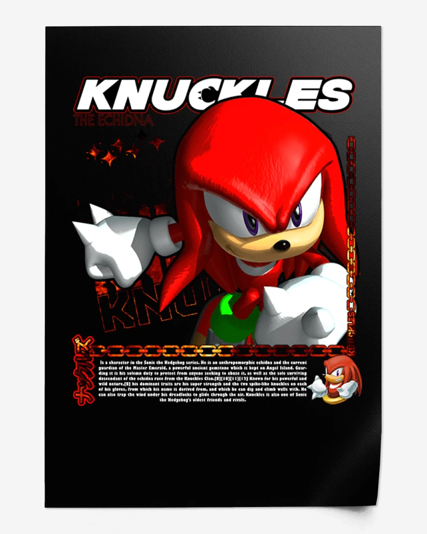 Print Knuckles the Echidna