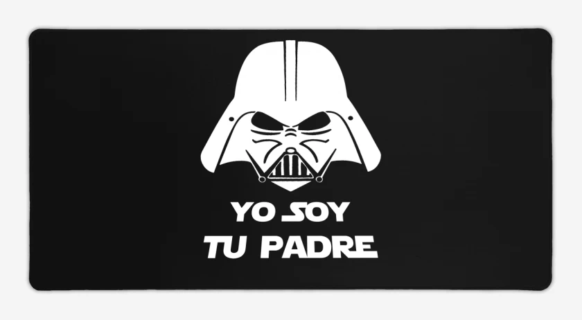 Mouse pad Gamer Negro de Yo soy tu padre 1