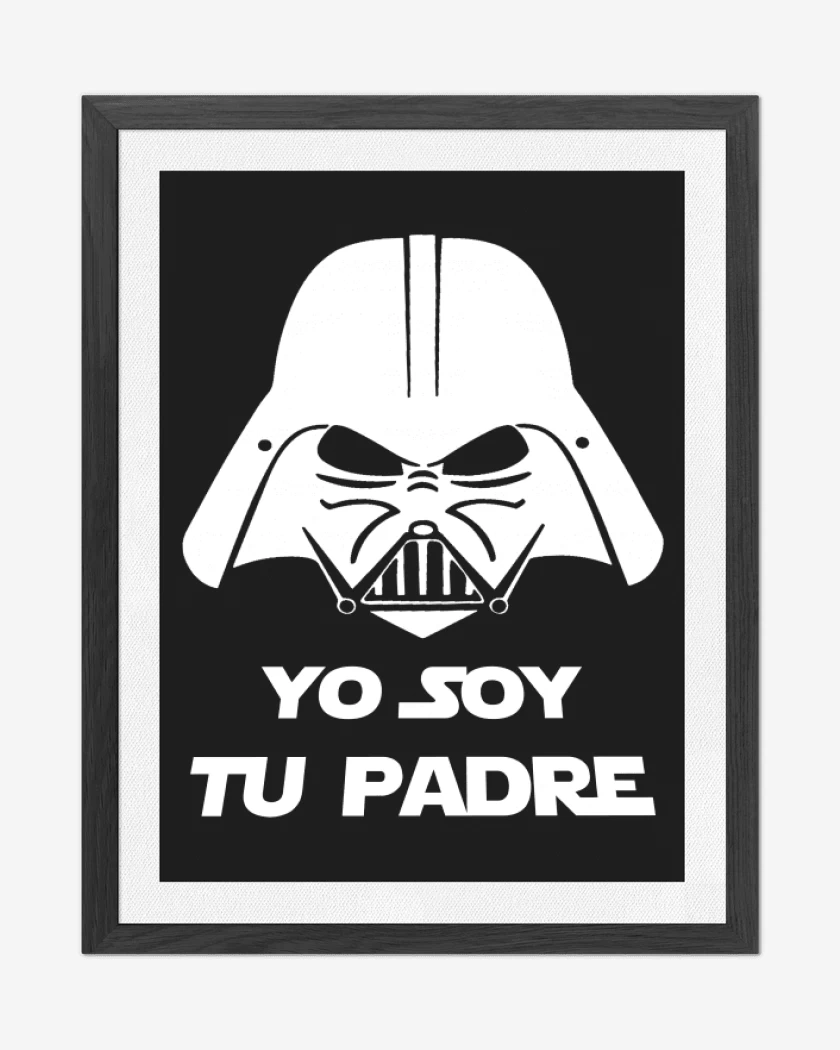 Cuadro decorativo Negro de Yo soy tu padre 1