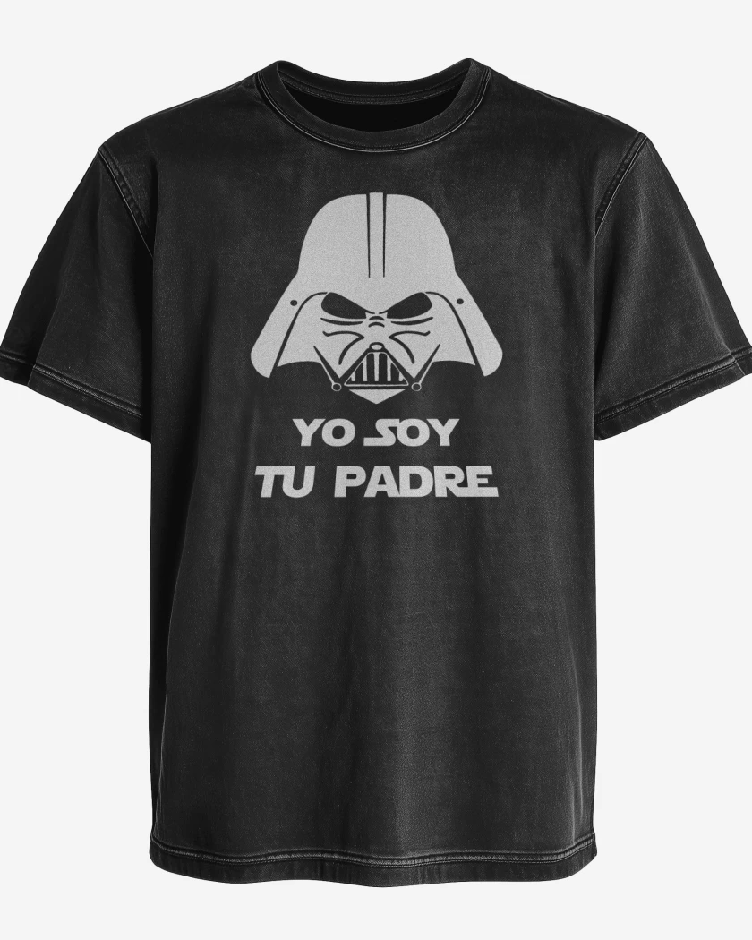 Polera desgastada Negro de Yo soy tu padre 1