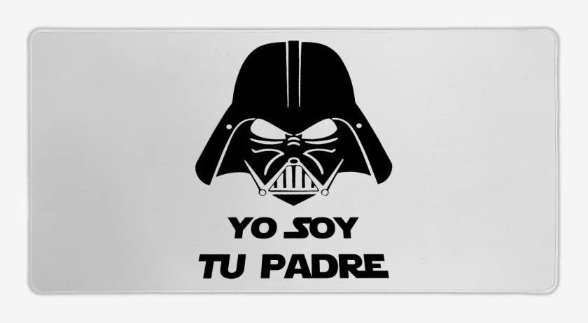 Mouse pad Gamer Blanco de Yo soy tu padre 2