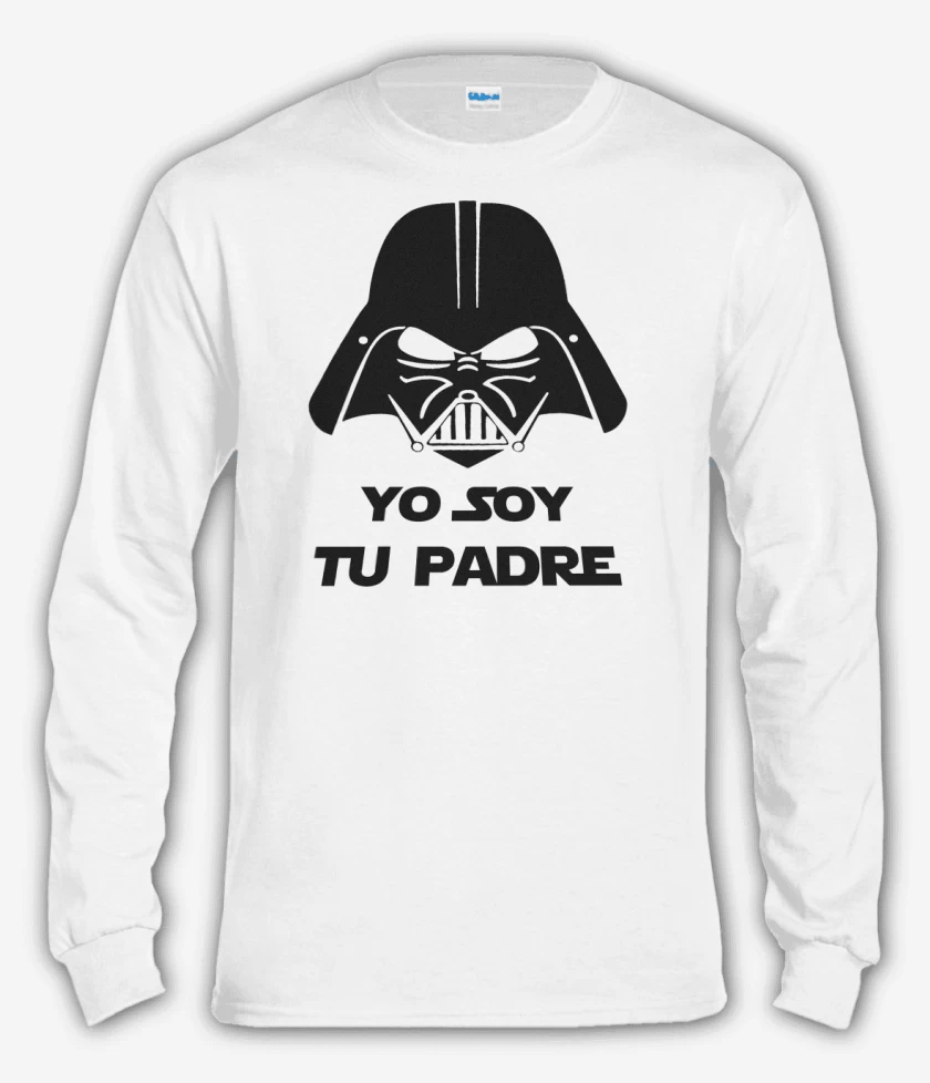 Polera manga larga Blanco de Yo soy tu padre 2