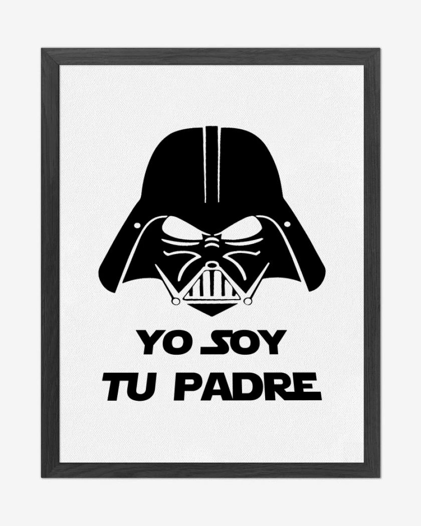 Cuadro decorativo Blanco de Yo soy tu padre 2