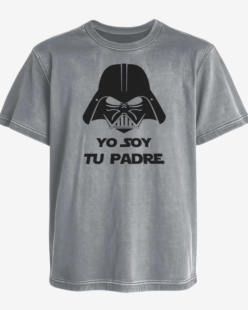 Polera desgastada Gris Melange de Yo soy tu padre 2