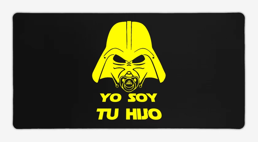 Mouse pad Gamer Negro de Yo soy tu hijo