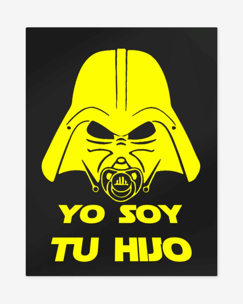 Print metalico Negro de Yo soy tu hijo