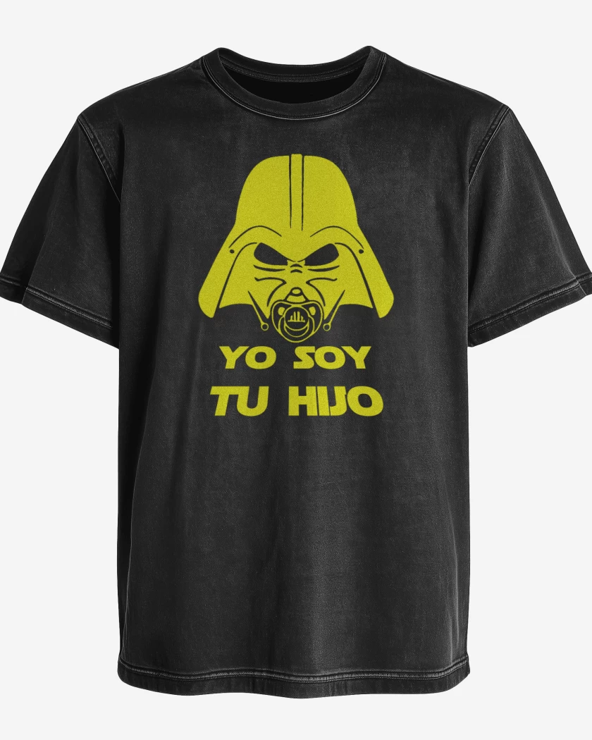 Polera desgastada Negro de Yo soy tu hijo