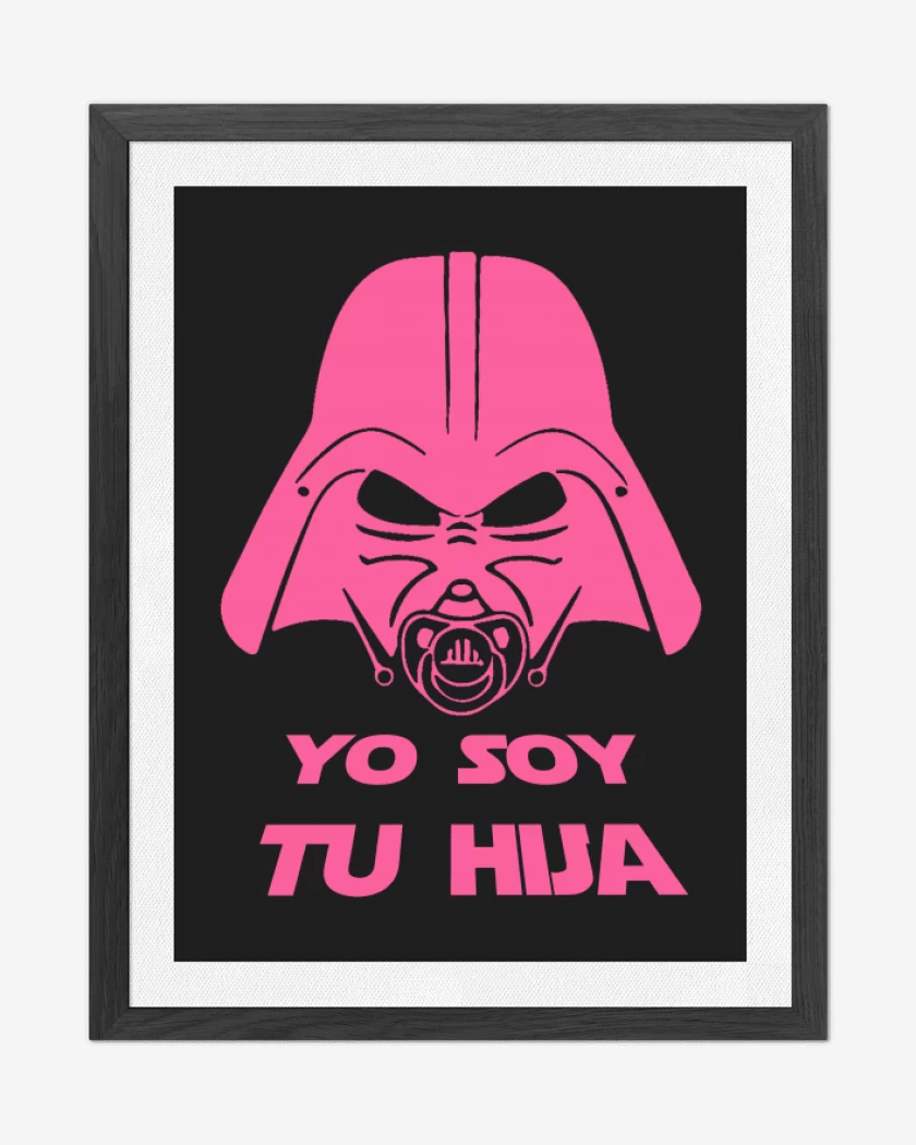 Cuadro decorativo Negro de Yo soy tu hija