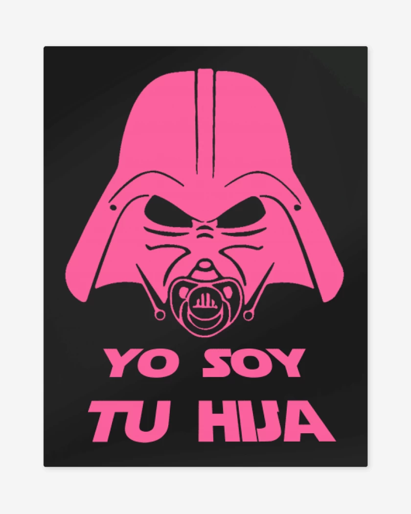 Print metalico Negro de Yo soy tu hija