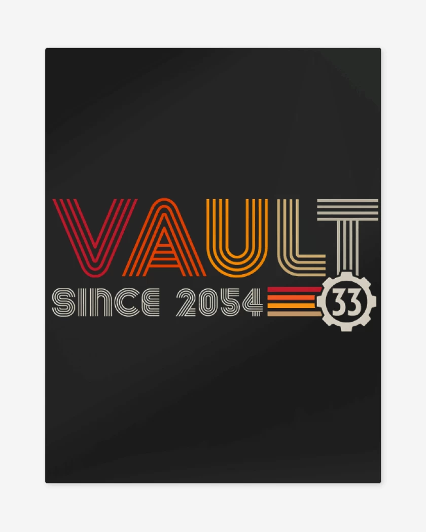 Print metalico Negro de Vault 2054