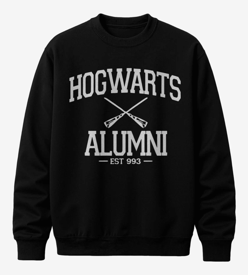 Poleron polo Negro de Hogwarts alumni