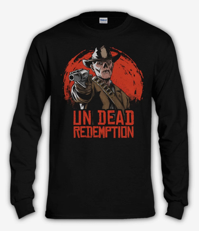 Polera manga larga Negro de Undead Redemption