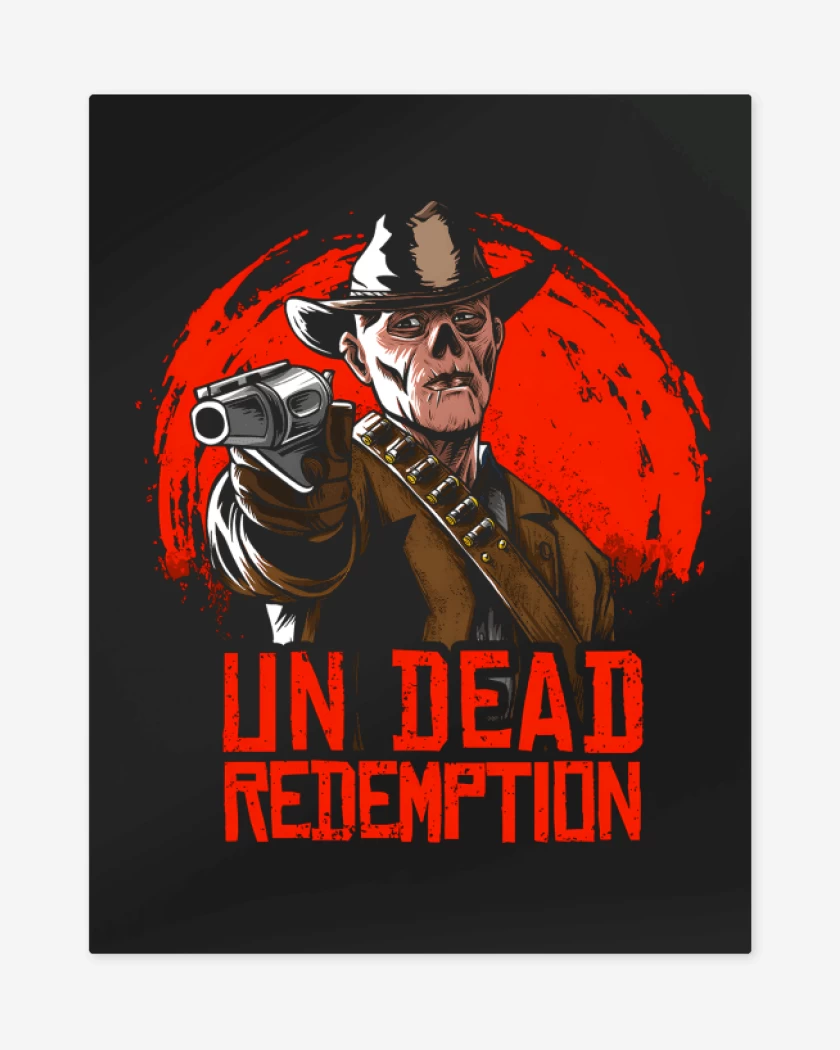 Print metalico Negro de Undead Redemption
