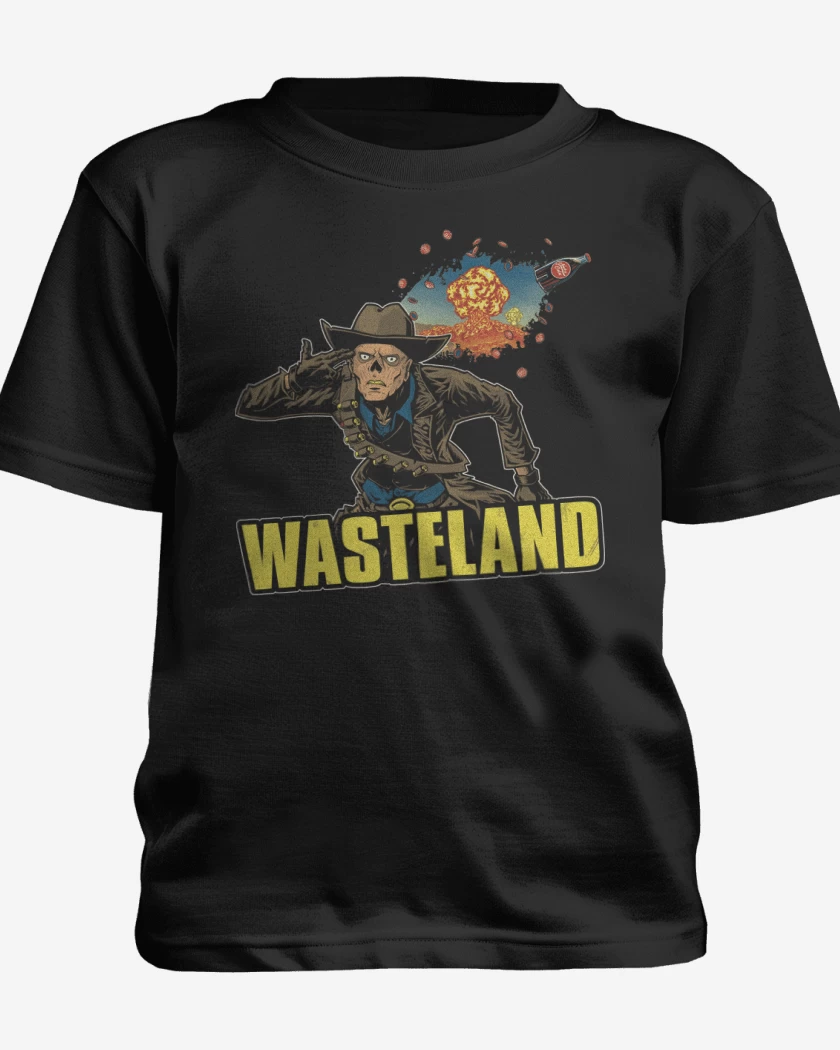 Polera de niño Negro de Wasteland 