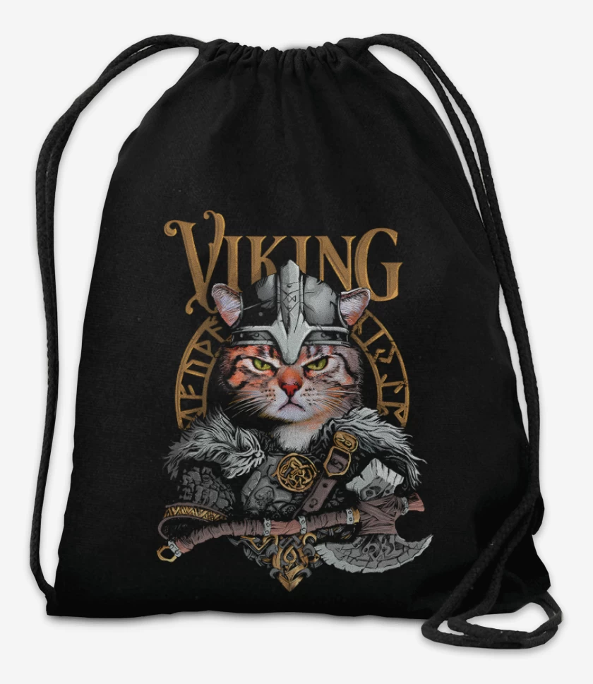 Mochila Negro de VikinGato