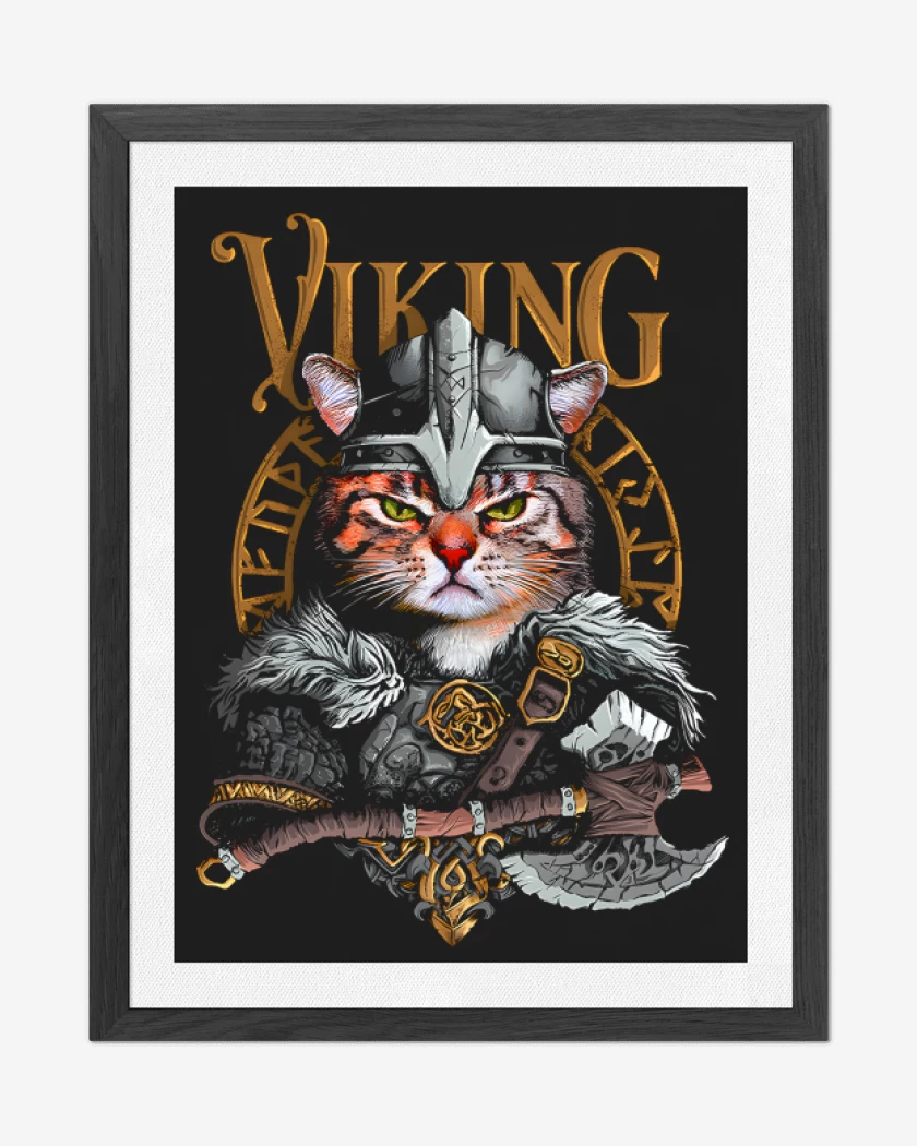 Cuadro decorativo Negro de VikinGato
