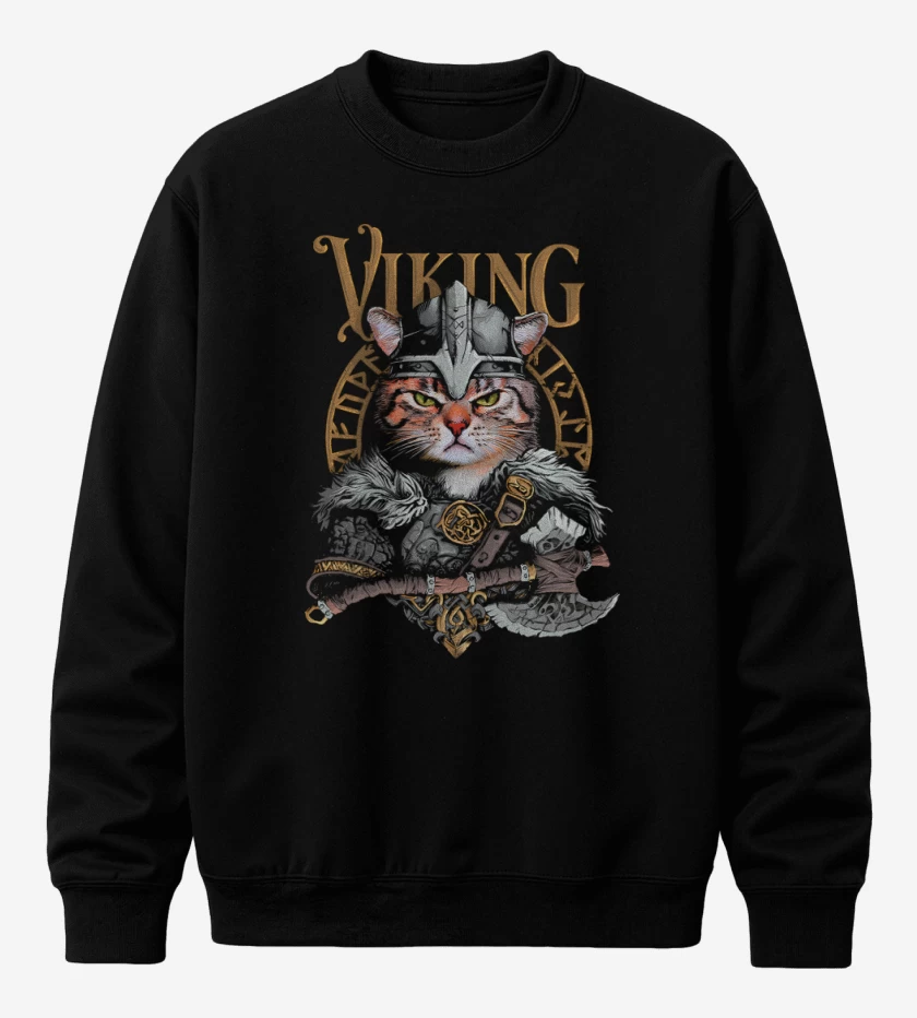 Poleron polo Negro de VikinGato