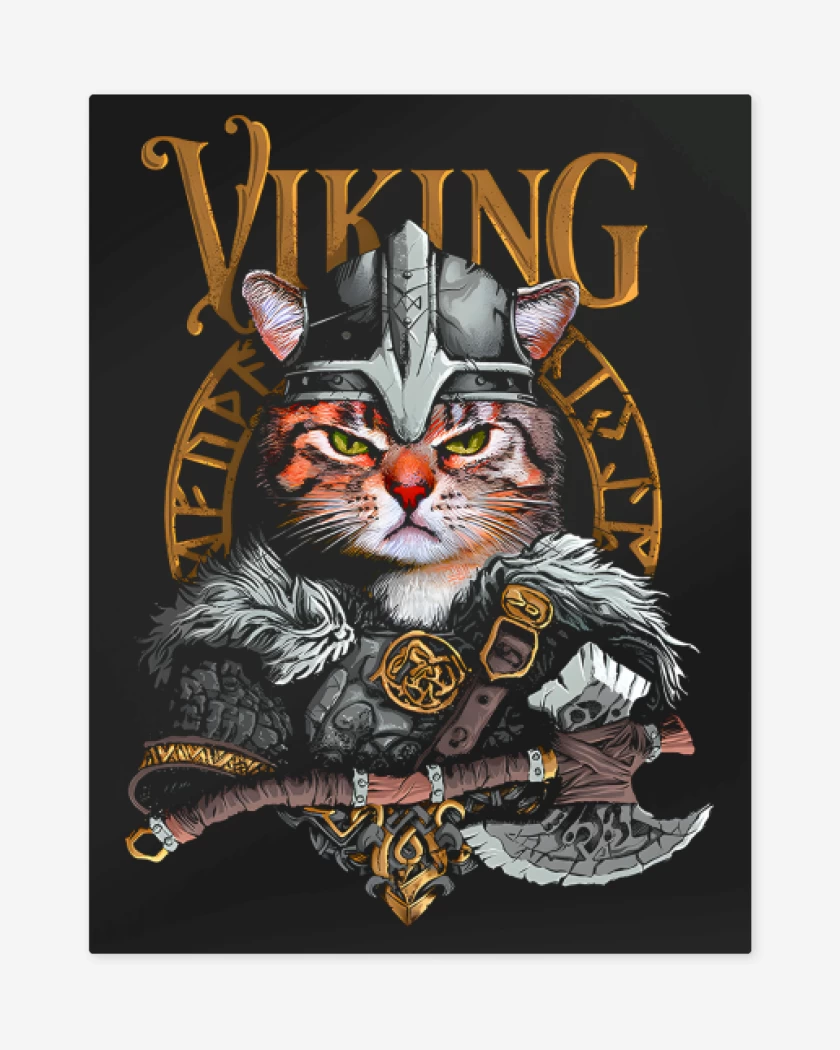 Print metalico Negro de VikinGato