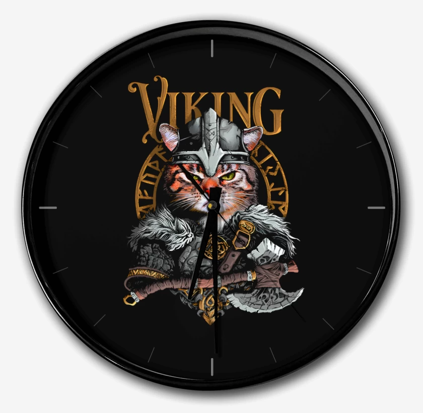 Reloj Negro de VikinGato