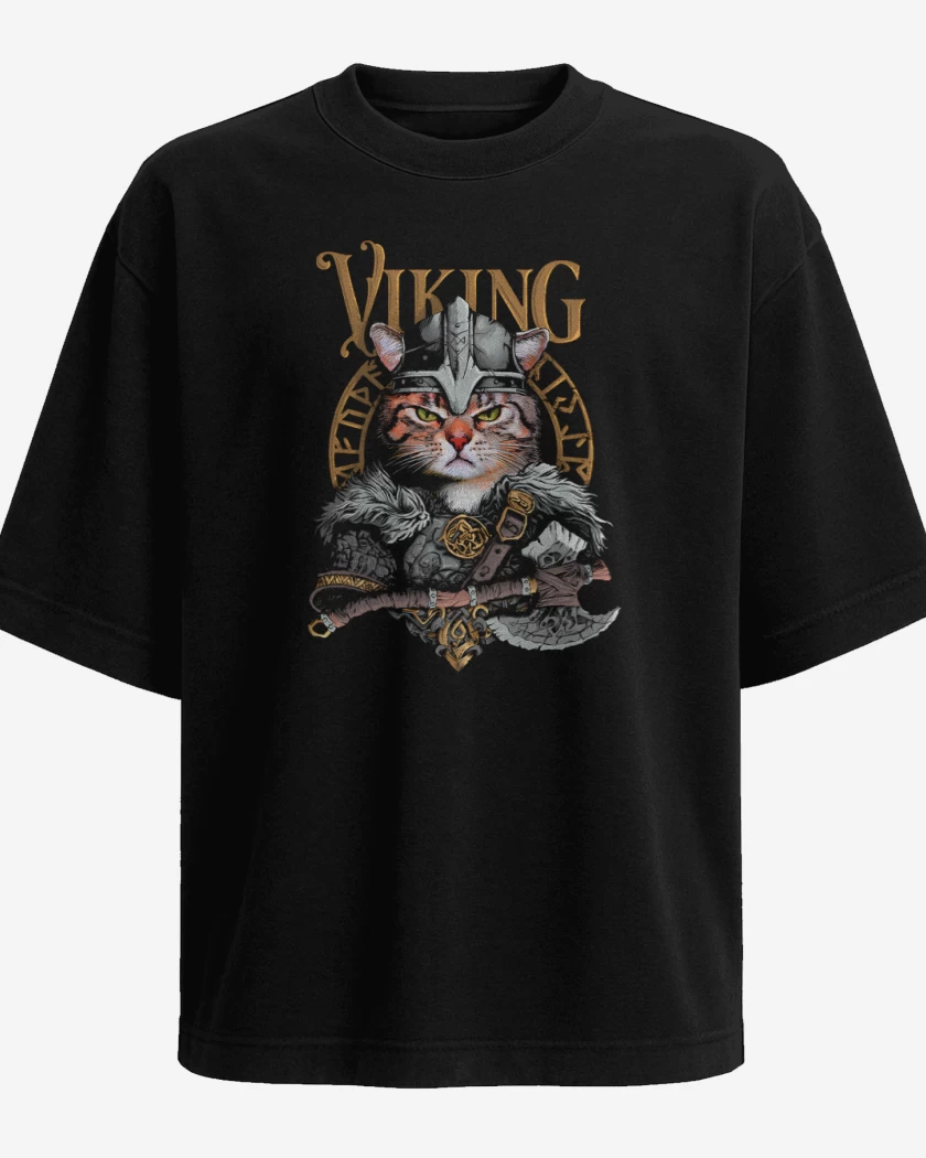 Polera Oversize Negro de VikinGato