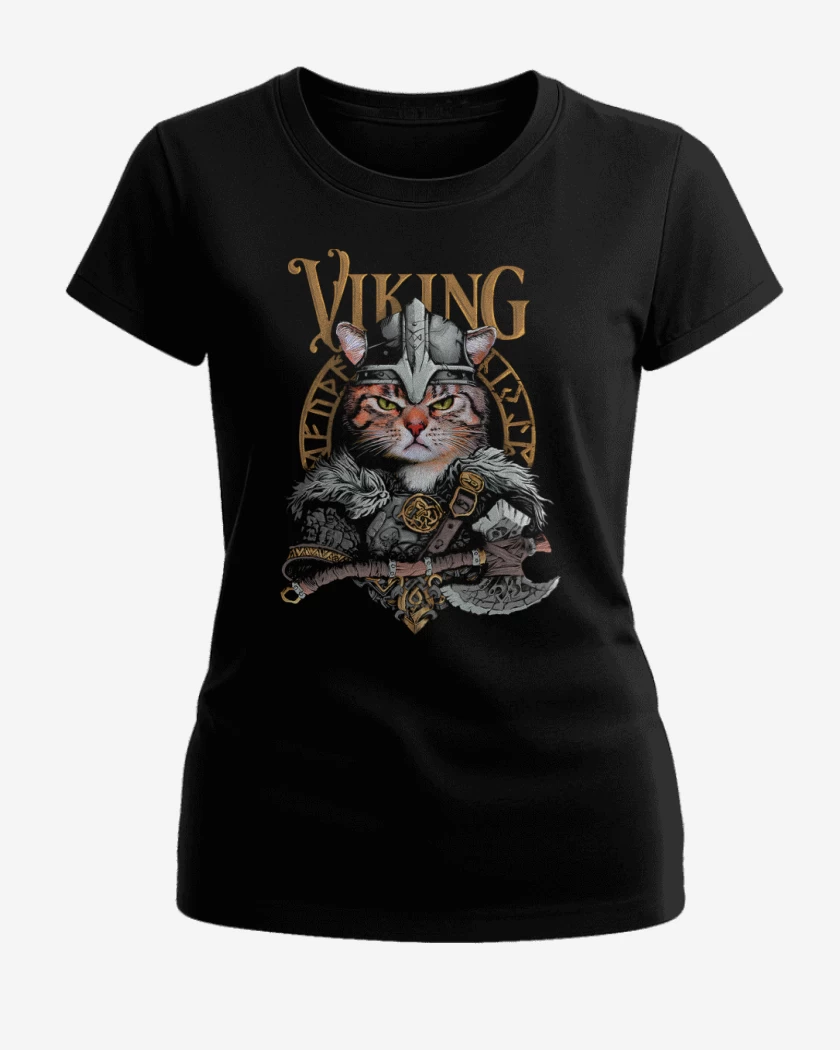 Polera de Mujer Negro de VikinGato