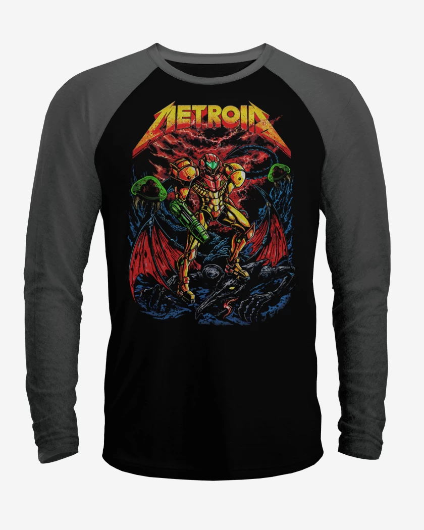 Polera Raglan Metroid meta