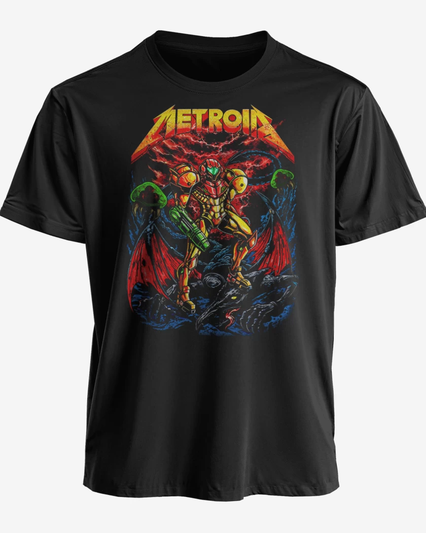 Polera premium Negro de Metroid meta