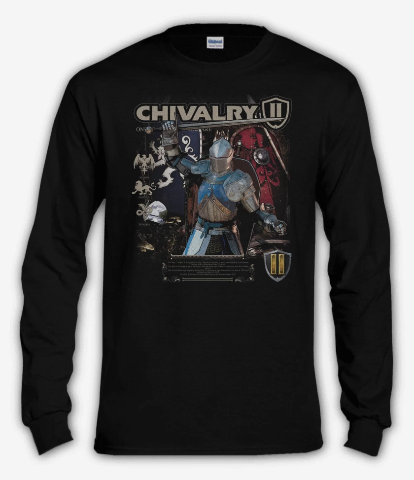 Polera manga larga Negro de Chivalry 