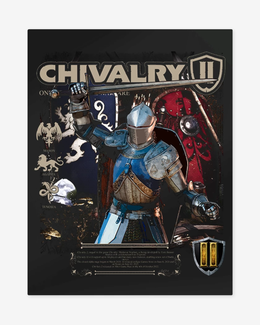 Print metalico Negro de Chivalry 