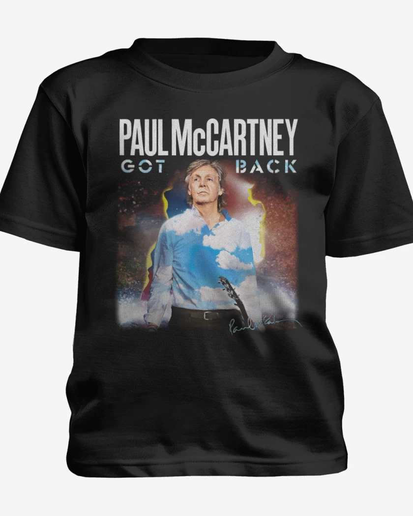 Polera de niño Negro de Paul McCartney Got Back