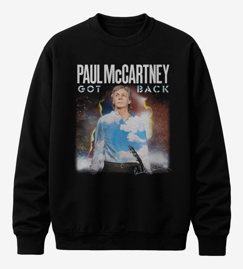 Poleron polo Negro de Paul McCartney Got Back