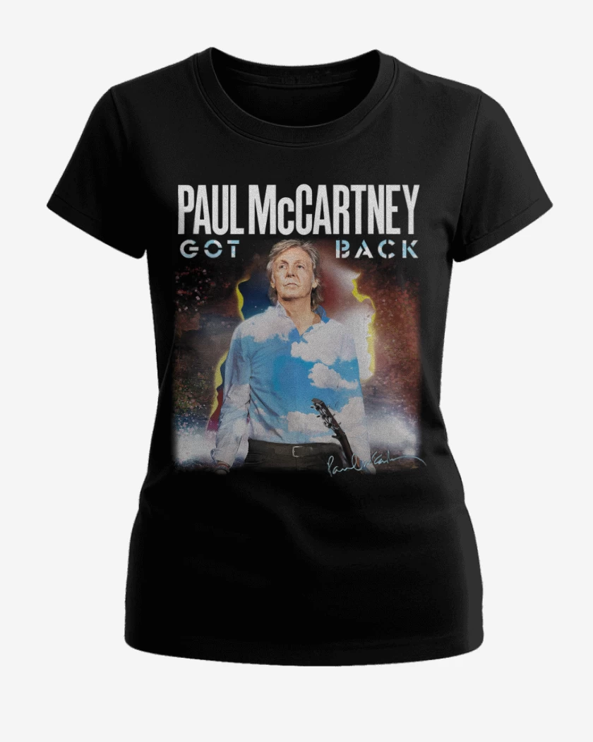 Polera de Mujer Negro de Paul McCartney Got Back