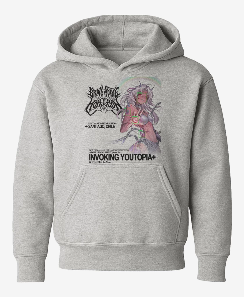Poleron de niño Gris Melange de BMTH Invoking Youtopia