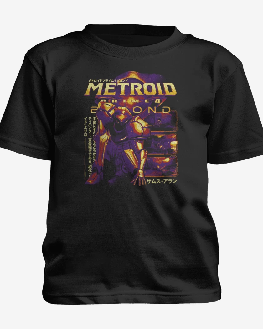 Polera de niño Negro de METROID PRIME 4 
