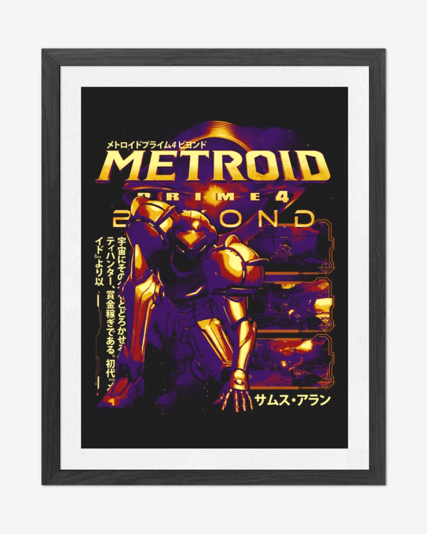 Cuadro decorativo Negro de METROID PRIME 4 