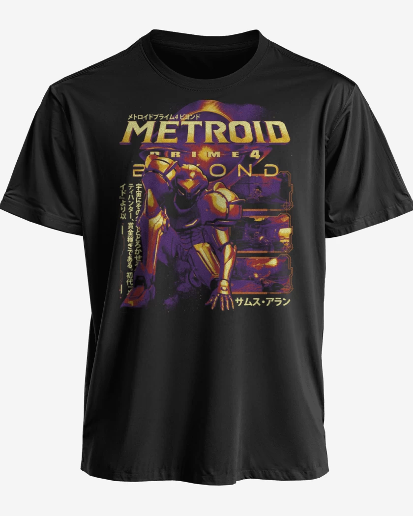 Polera premium Negro de METROID PRIME 4 