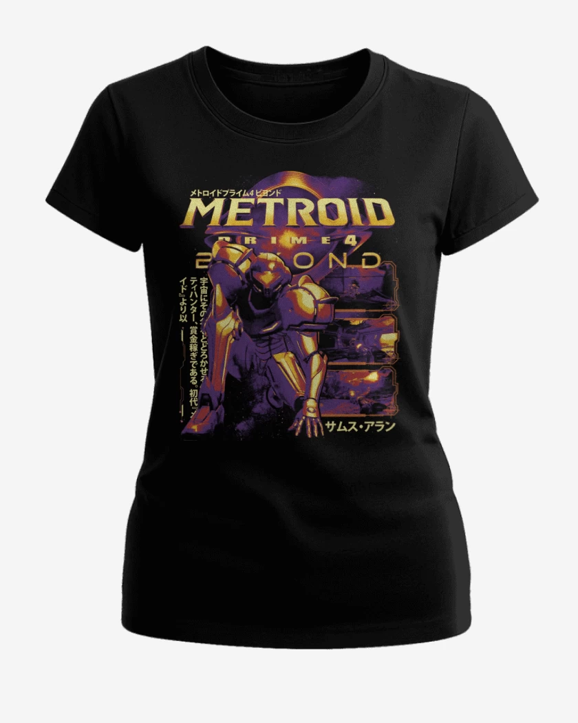 Polera de Mujer Negro de METROID PRIME 4 