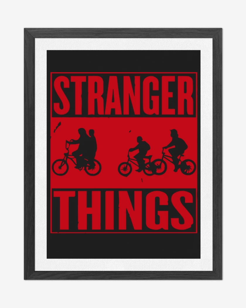 Cuadro decorativo Negro de Stranger things 1