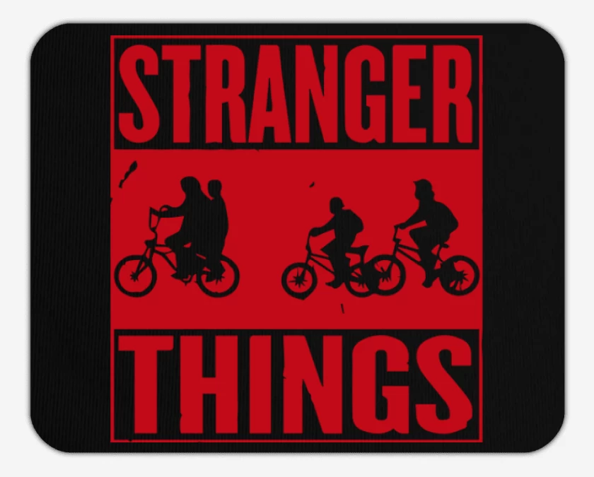 Mousepad Negro de Stranger things 1