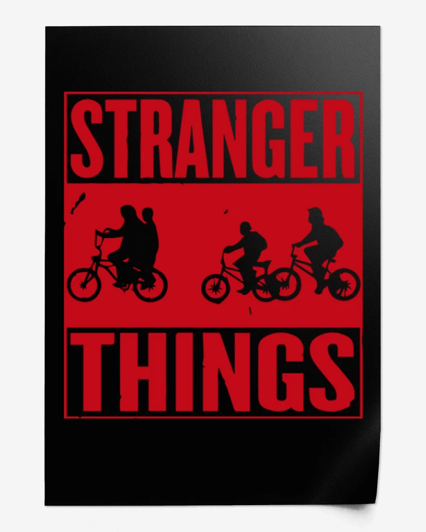 Print Negro de Stranger things 1