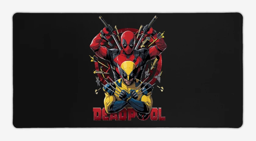 Mouse pad Gamer Pozo de la muerte y lobezno 