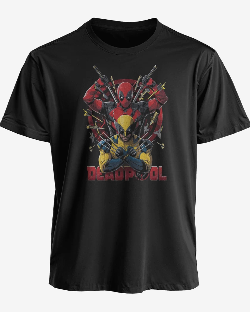 Polera Pozo de la muerte y lobezno 