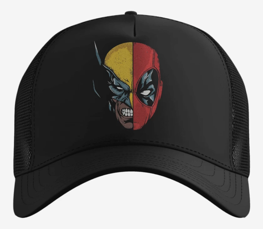 Gorro Deadpool Wolverine faces
