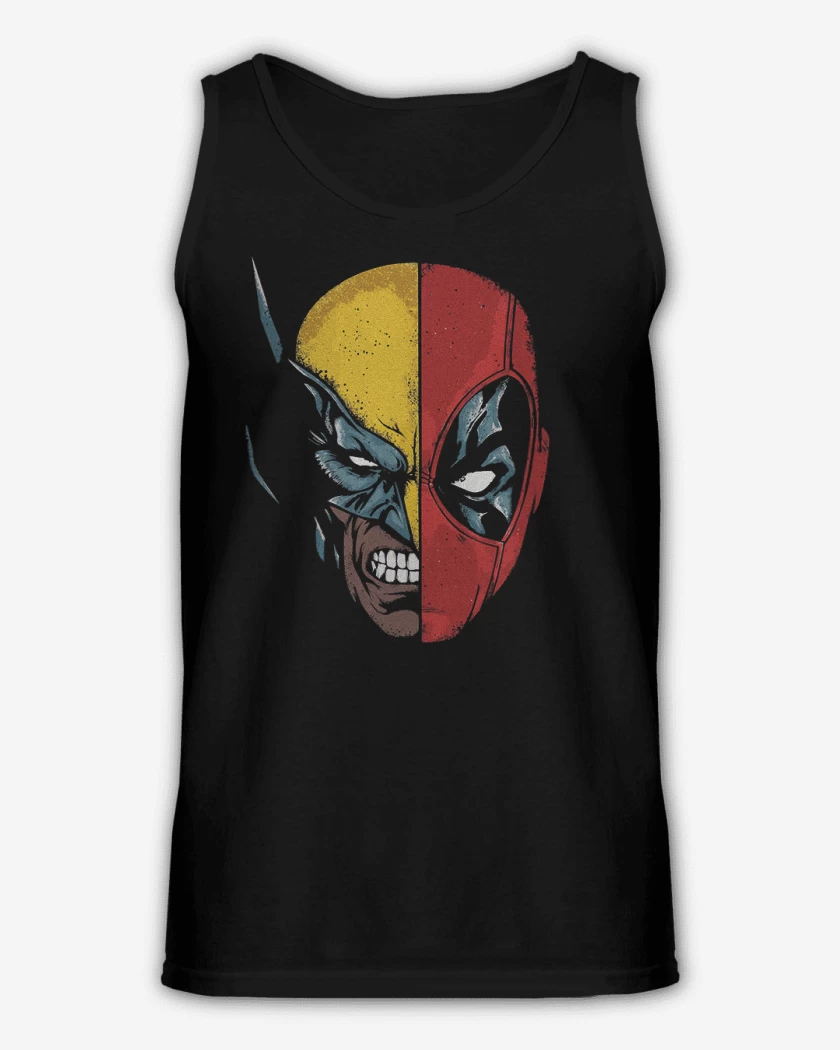 Sudadera Deadpool Wolverine faces