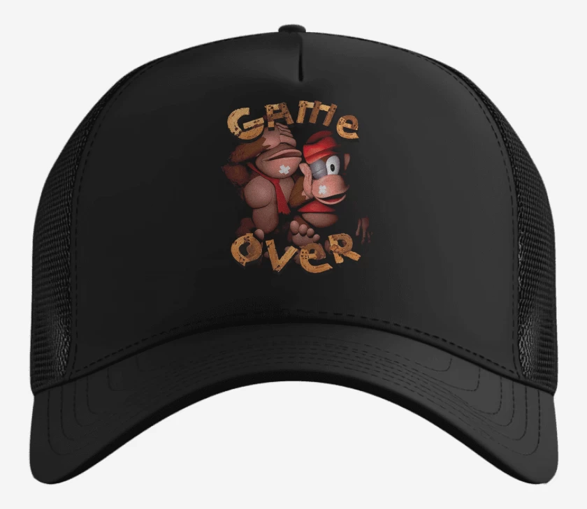 Gorro Negro de Game over DK