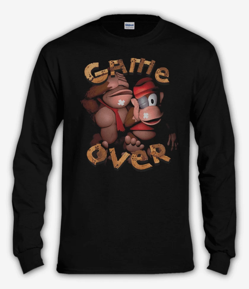 Polera manga larga Game over DK