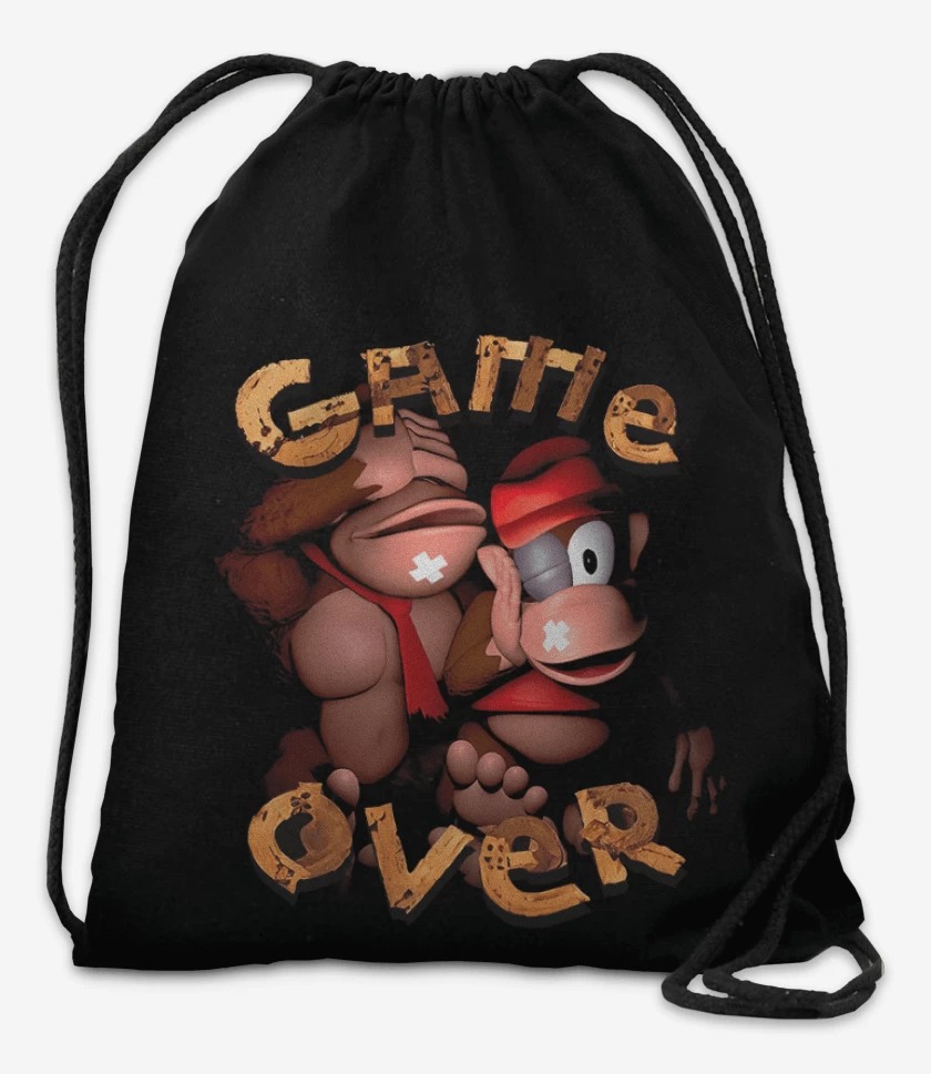 Mochila Negro de Game over DK